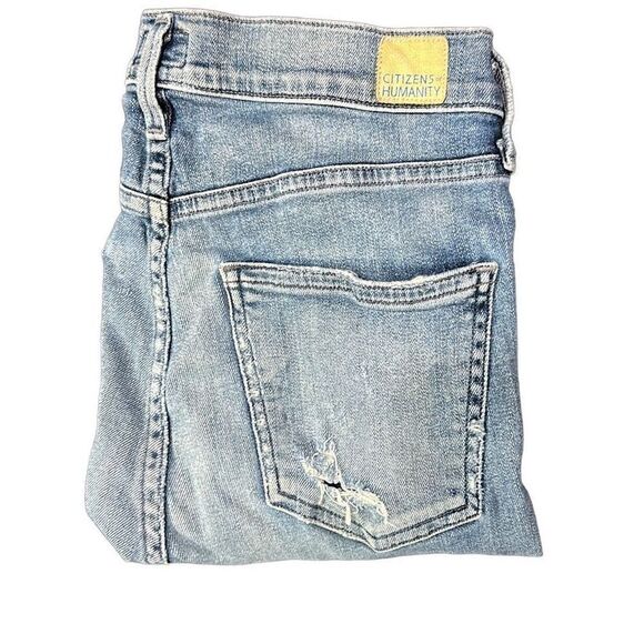 COH CITIZENS OF HUMANITY Premium Vintage Rocket Crop High Rise Skinny Jeans Dist - Picture 1 of 12